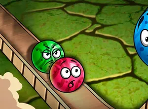 Colisión de canicas